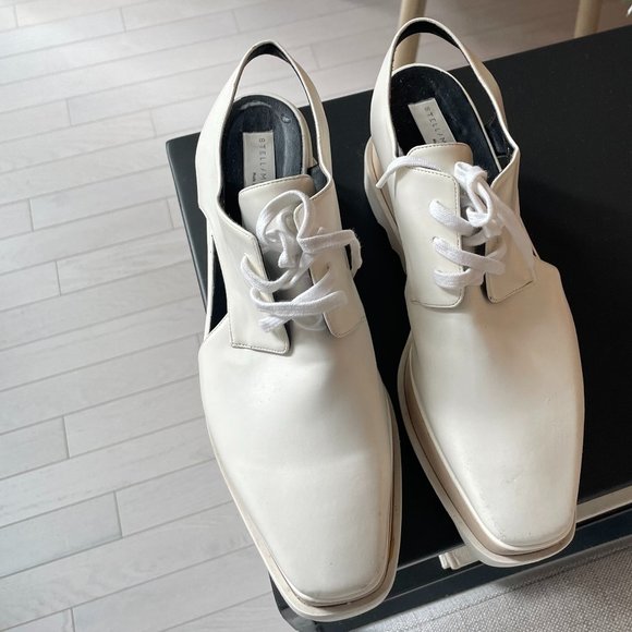 Stella McCartney Shoes for Women | NET-A-PORTER Stella McCartney White Slingback Platforms size 8.5